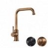 Designer Elegant Single Handle Brass Black Nickel Filter Brass Kitchen Tap